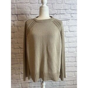 Orvis Women’s NWT Oversized Cotton Casual Classic Sweater Size Large